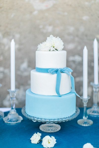 Ein Sweet Table in Blau