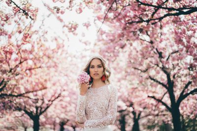 Kirschblüten Braut-Inspiration