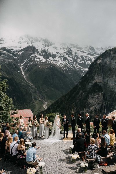 Romantische Hochzeit in der Schweiz