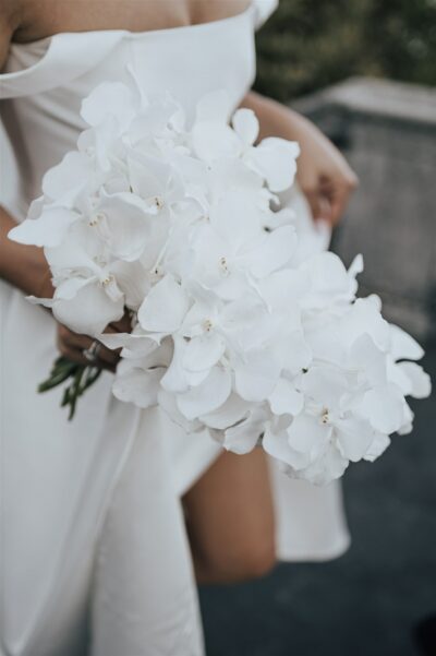 Simple Chic: Brautsträuße in Weiß