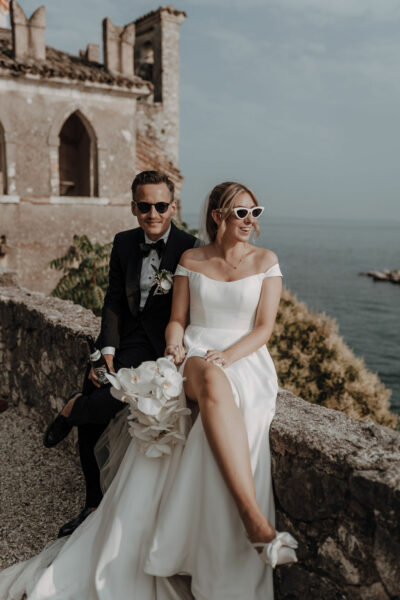 All White Hochzeit am Gardasee