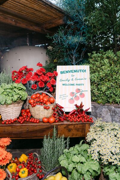 Get-together in Ravello: Eine Welcome Party wie in einer italienischen Trattoria