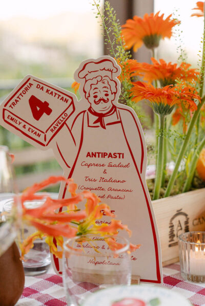 Get-together in Ravello: Eine Welcome Party wie in einer italienischen Trattoria