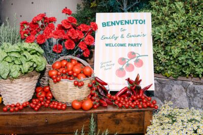 Get-together in Ravello: Eine Welcome Party wie in einer italienischen Trattoria